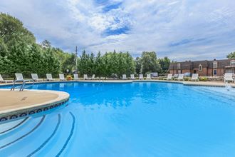 Glimmering Pool at Louisburg Square Apartments & Townhomes, Overland Park - Photo Gallery 2