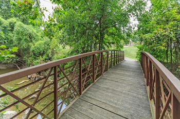 Bridge Walkway at Waterford Place Apartments & Townhomes, Kansas, 66210