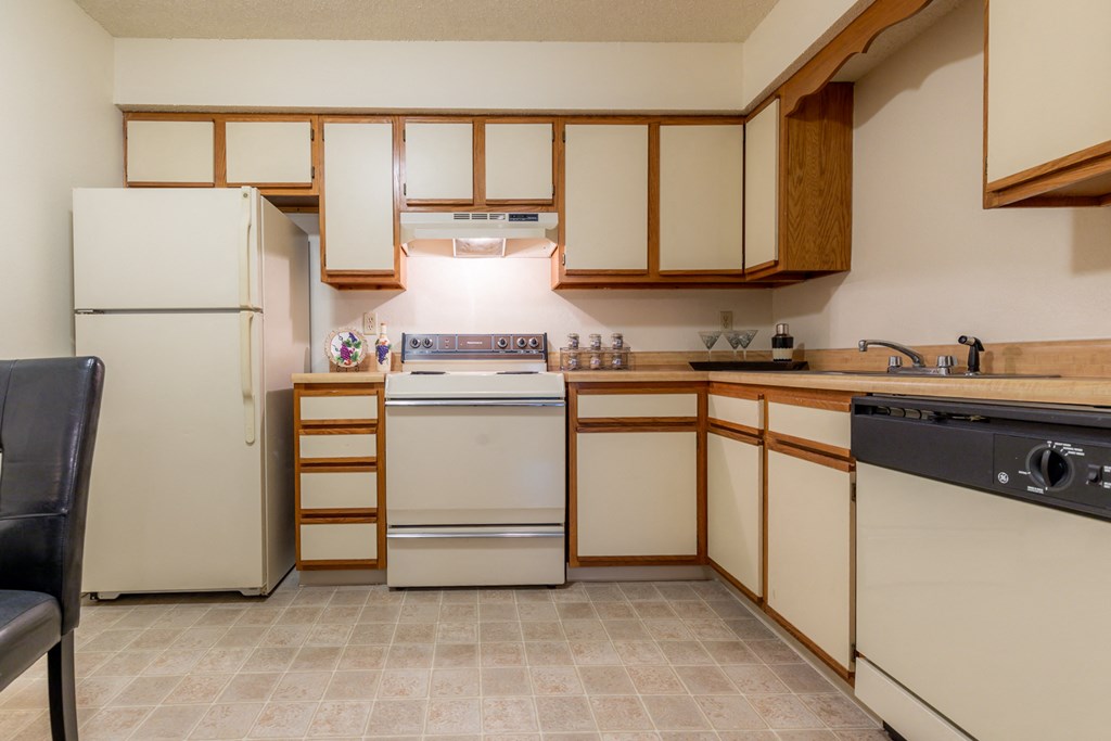 Kitchen at Deerfield Apartments, Kansas