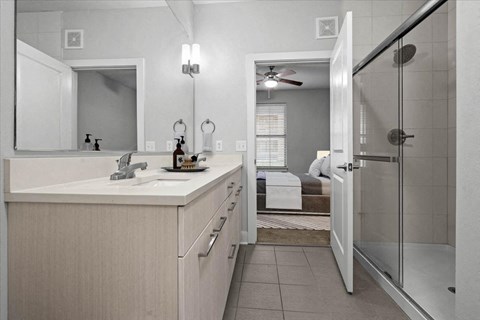 side view of the batroom
