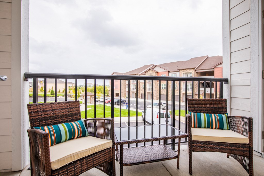 Balcony And Patio at The Residences at Bluhawk Apartments, Overland Park, Kansas