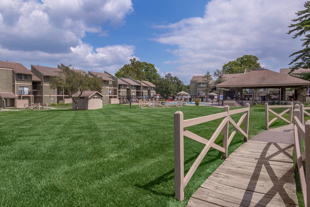 Lush Landscaping at Bremerton Park, Prairie Village, Kansas