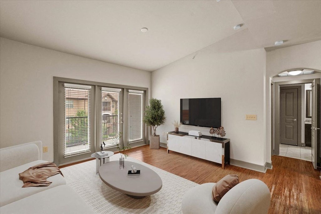 Spacious Living Room at Cypress at Lewisville Apartment Homes, Lewisville, TX 75067