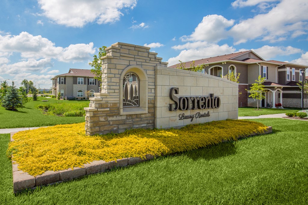 Property Signage at Sorrento at Deer Creek Apartment Homes, Overland Park