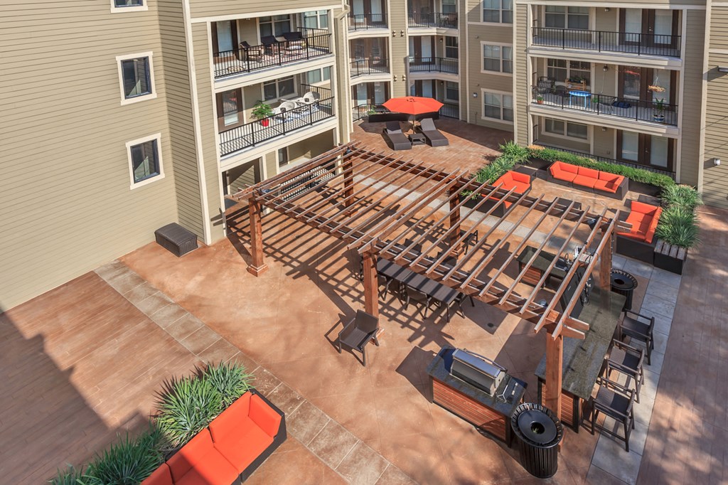 Aerial view at West 39th Street Apartments, Kansas City, 64111