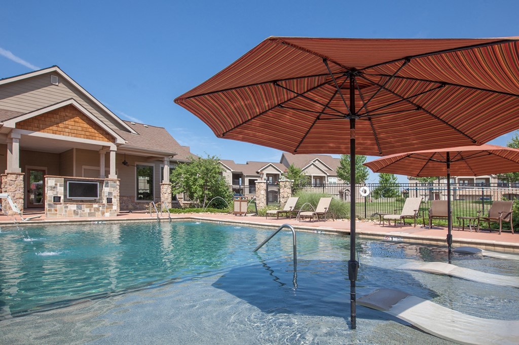 Poolside Relaxing Chair at Stonepost Ranch, Overland Park, Kansas