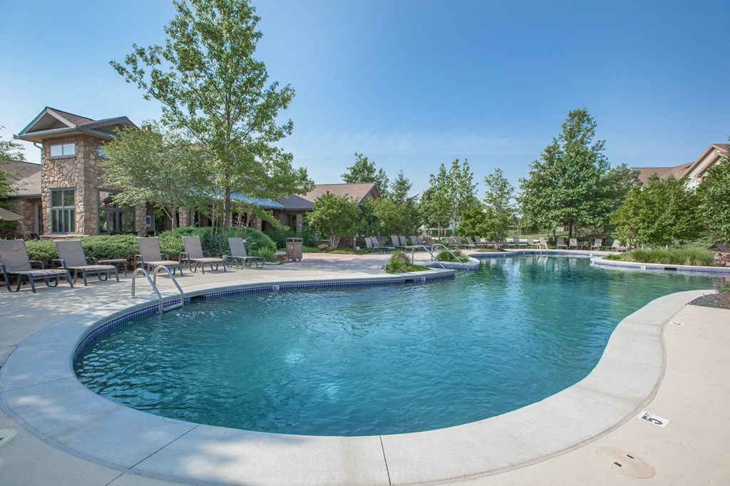Pristine swimming pool at Stonepost Ranch, Overland Park, KS, 66221
