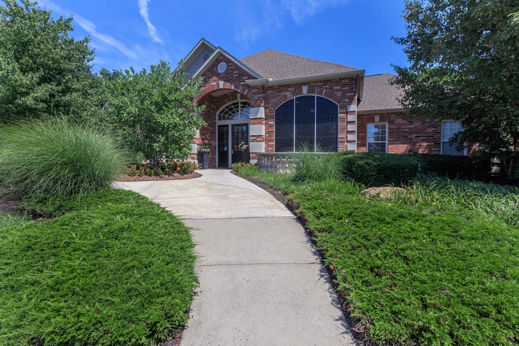 Walk path at Wynnewood Farms Apartments, Overland Park, KS, 66209