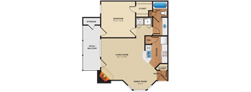 1 bedroom, 1 bathroom  at Pear Ridge, Dallas