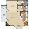 1 bedroom, 1 bathroom