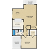 1 bedroom, 1 bathroom