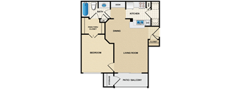1 bedroom, 1 bathroom at Crescent Apartments , Lenexa, Kansas, 66219