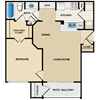 1 bedroom, 1 bathroom