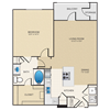 1 bedroom, 1 bathroom