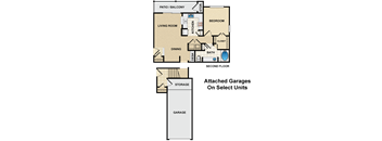 1 bedroom, 1 bathroom B at Crescent Apartments , Lenexa, Kansas,KS