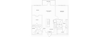 1 bedroom, 1 bathroom