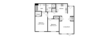 2 bed 2 bath at Mirabelle Luxury Apartments, Kansas City, MO