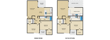 2 bedroom, 1 bath