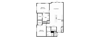 2 bed 2 bath A at Mirabelle Luxury Apartments, Kansas City 64111
