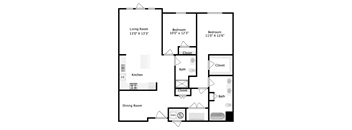 2 bed 2 bath B at Mirabelle Luxury Apartments, Kansas City, Missouri