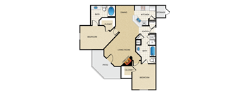 2 bedroom, 2 bathroom A at Wade Crossing Apartment Homes , Frisco, Texas,TX