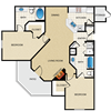 2 bedroom, 2 bathroom