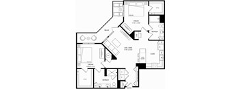 a blueprint of a floor plan of a house