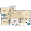 C1 Floor Plan, 1st Floor C1 Floor Plan, 3 bedroom, 2 bathroom, 1st floor
