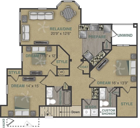 the marqu marquis apartments floor plans