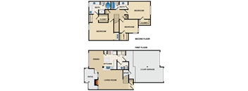 3 bedroom, 2.5 bathroom, townhome at Crescent Apartments , Lenexa, Kansas, 66219