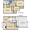 3 bedroom, 2.5 bathroom, townhome