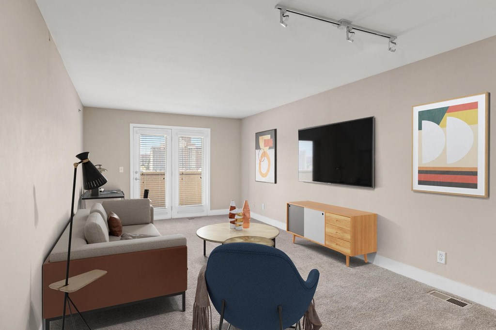 Living Area at Cambria Luxury Apartment Homes, Kansas City, MO 64112