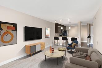 Living Area at Cambria Luxury Apartments, Kansas City, Missouri