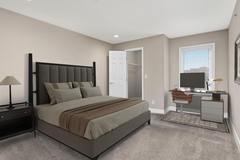Gorgeous Bedroom at Cambria Luxury Apartment Homes, Missouri