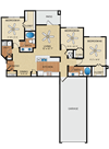 3 bedroom, 2 bathroom