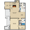 1 bedroom, 1 bathroom