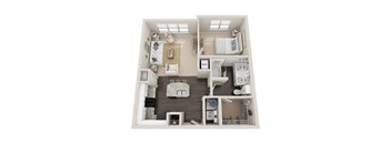 a 2 bedroom192 sqft floor plan  villa 313
