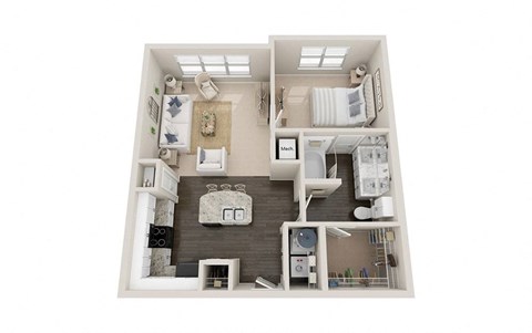 a 2 bedroom192 sqft floor plan  villa 313
