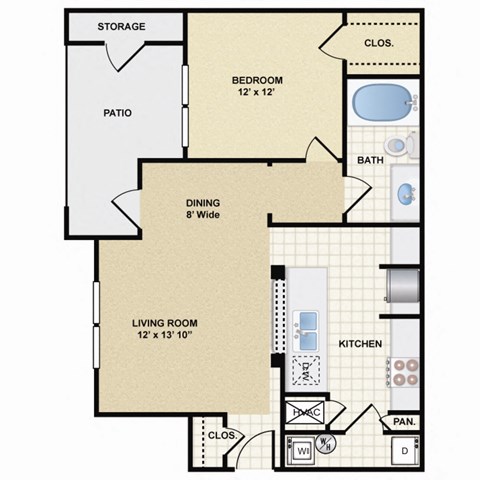 1 bedroom, 1 bathroom  at Stonepost Ranch, Overland Park, 66221