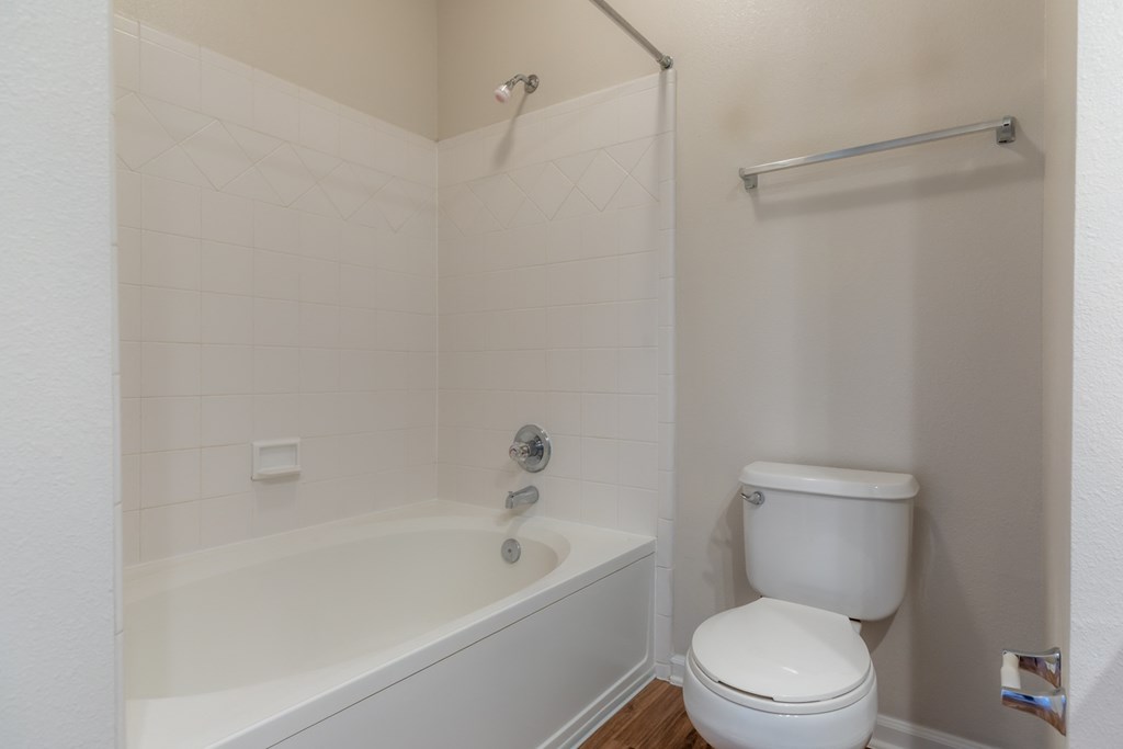 Toilet at Wynnewood Farms Apartments, Overland Park, Kansas