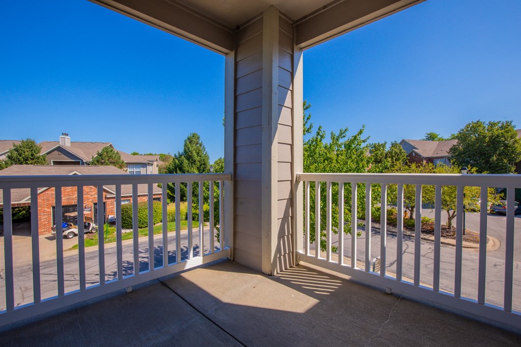 Balcony at Wynnewood Farms Apartments, Overland Park, KS, 66209