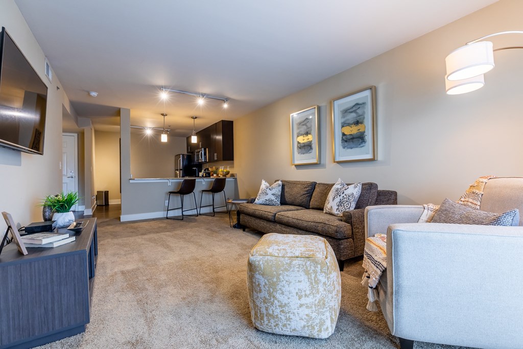 Living Area at Cambria Luxury Apartments, Kansas City, Missouri