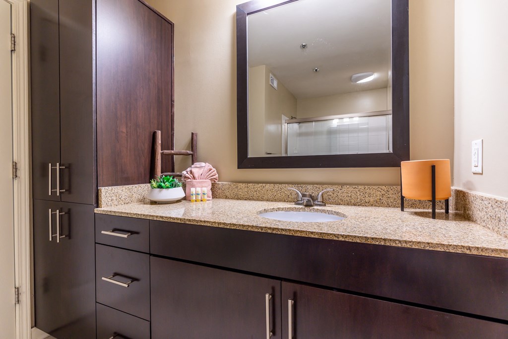 Bathroom at Cambria Luxury Apartments, Kansas City, Missouri