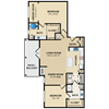 2 bedroom, 2 bathroom