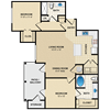 2 bedroom, 2 bathroom
