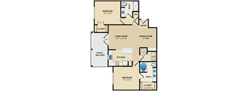 2 bedroom, 2 bathroom at Avignon Apartment Homes, Olathe, KS, 66062