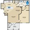 1 bedroom, 1 bathroom