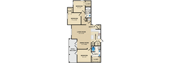 3 bedroom, 2 bathroom at Avignon Apartment Homes, Olathe, Kansas