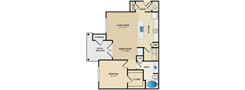 1 bedroom, 1 bathroom at Avignon Apartment Homes, Kansas
