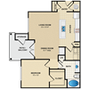 1 bedroom, 1 bathroom